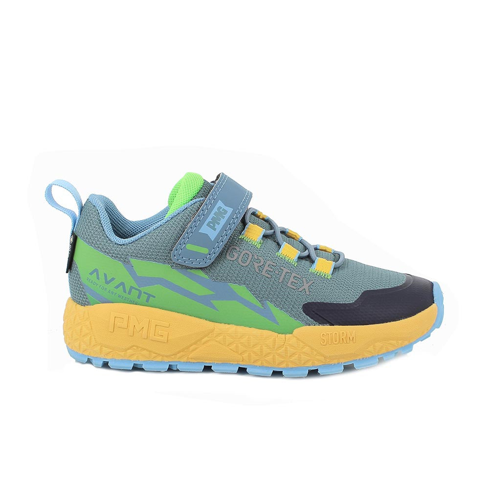 Primigi pantofi baieti sport Gore-Tex 24-36 Tess.Rete Petrolio-Verde