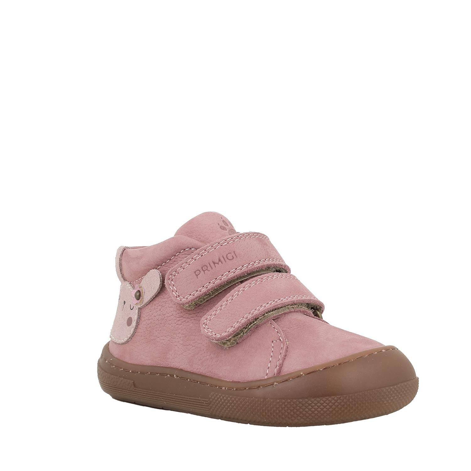 Primigi pantofi fete Barefoot 20-25 Nabuk Canyon Rosa Antico cu iepuras