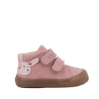 Primigi pantofi fete Barefoot 20-25 Nabuk Canyon Rosa Antico cu iepuras