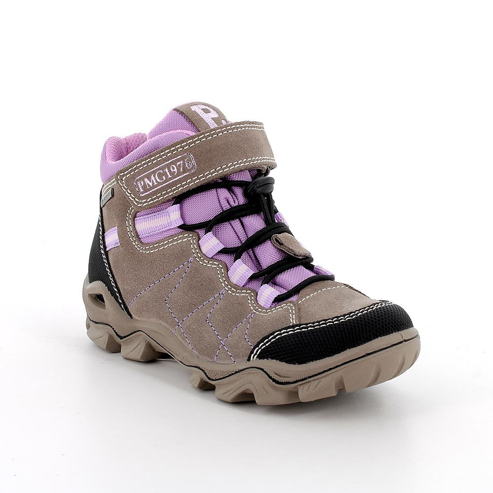 Primigi pantofi fete cu siret elastic GORE-TEX 31-35 Scam Gomm Marmot/Nero