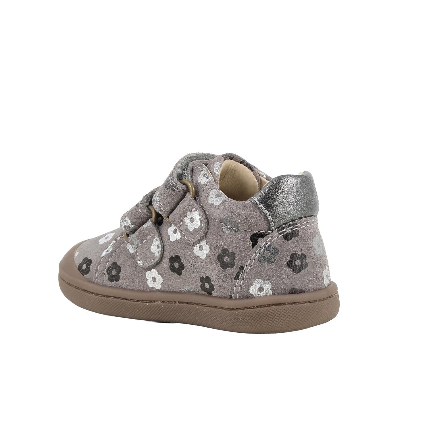 Primigi pantofi fete Slim Fit 18-26 Scamosciato Fiorell Grigio cu floricele