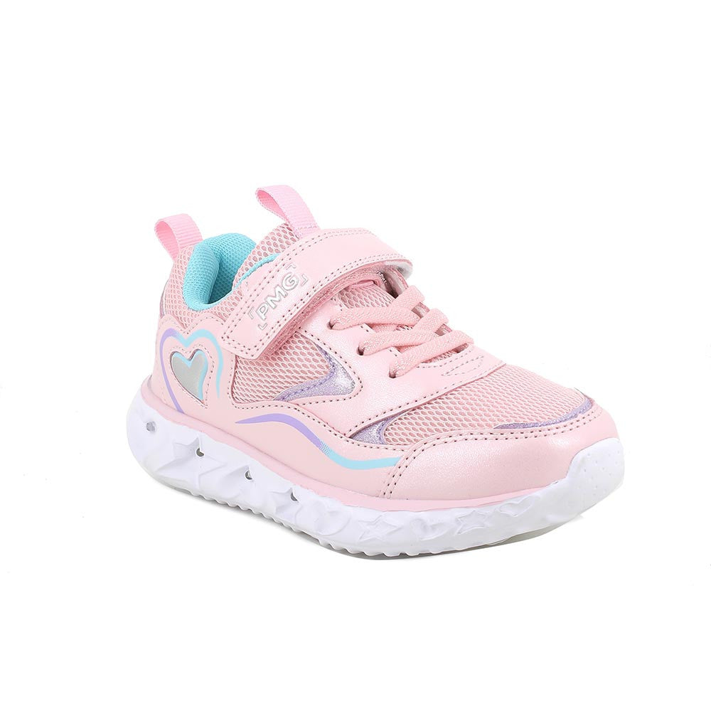 Primigi pantofi fete sport cu LED 27-32 Rosa e turchese cu inimioara Imagine principală a produsului