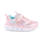 Primigi pantofi fete sport cu LED 27-32 Rosa e turchese cu inimioara