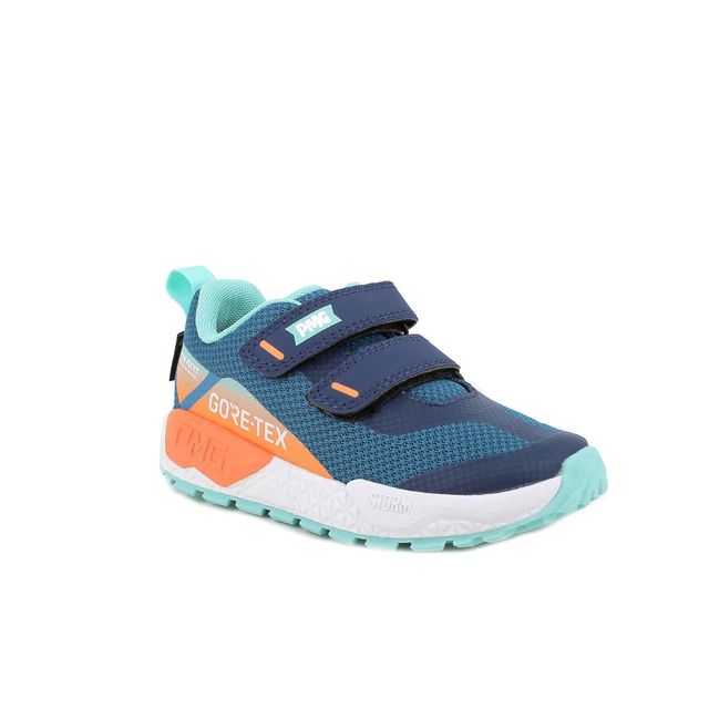 Primigi pantofi baieti sport Gore-Tex 24-36 Tess.Rete Petrolo/Aranc.