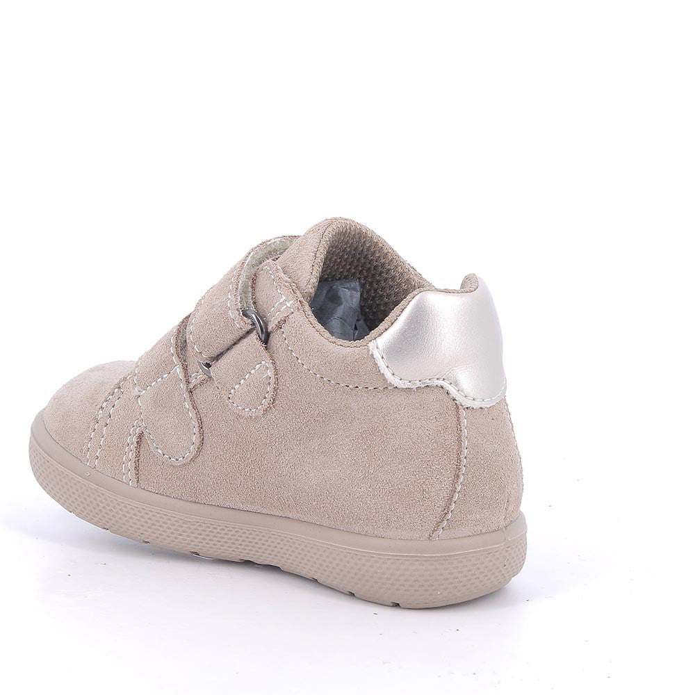Primigi pantofi fetite GORE-TEX 25-29 Scamosciati Biscotto Beige cu inimioare