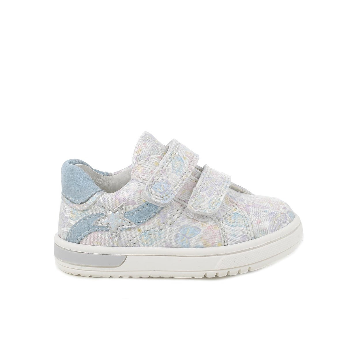Primigi pantofi fetite Slim Fit 18-24 White Iridescent cu fluturasi