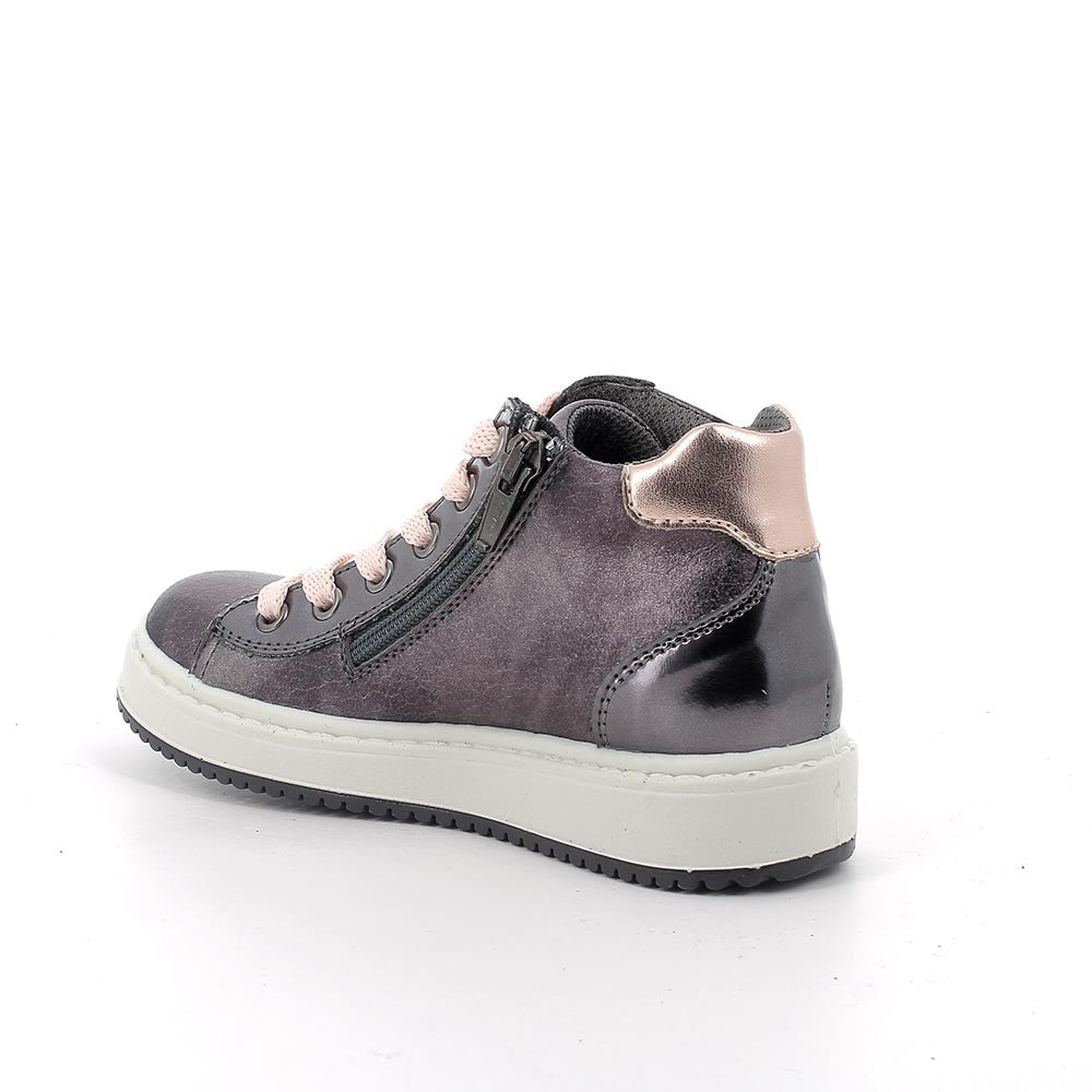 Primigi pantofi sport fete cu siret si fermoar 27-30 Grigio