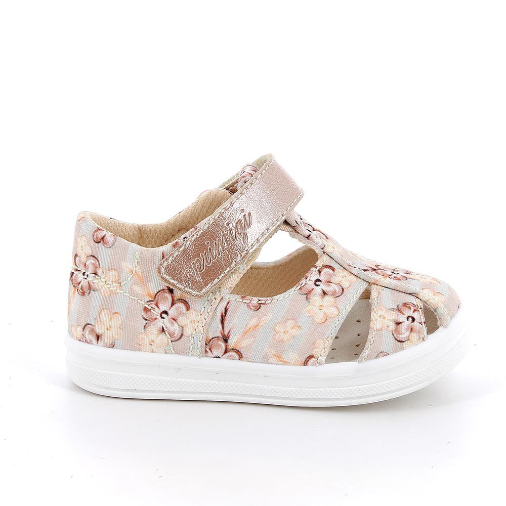 Primigi sandale fete panza 18-29 Beige E Marrone cu flori