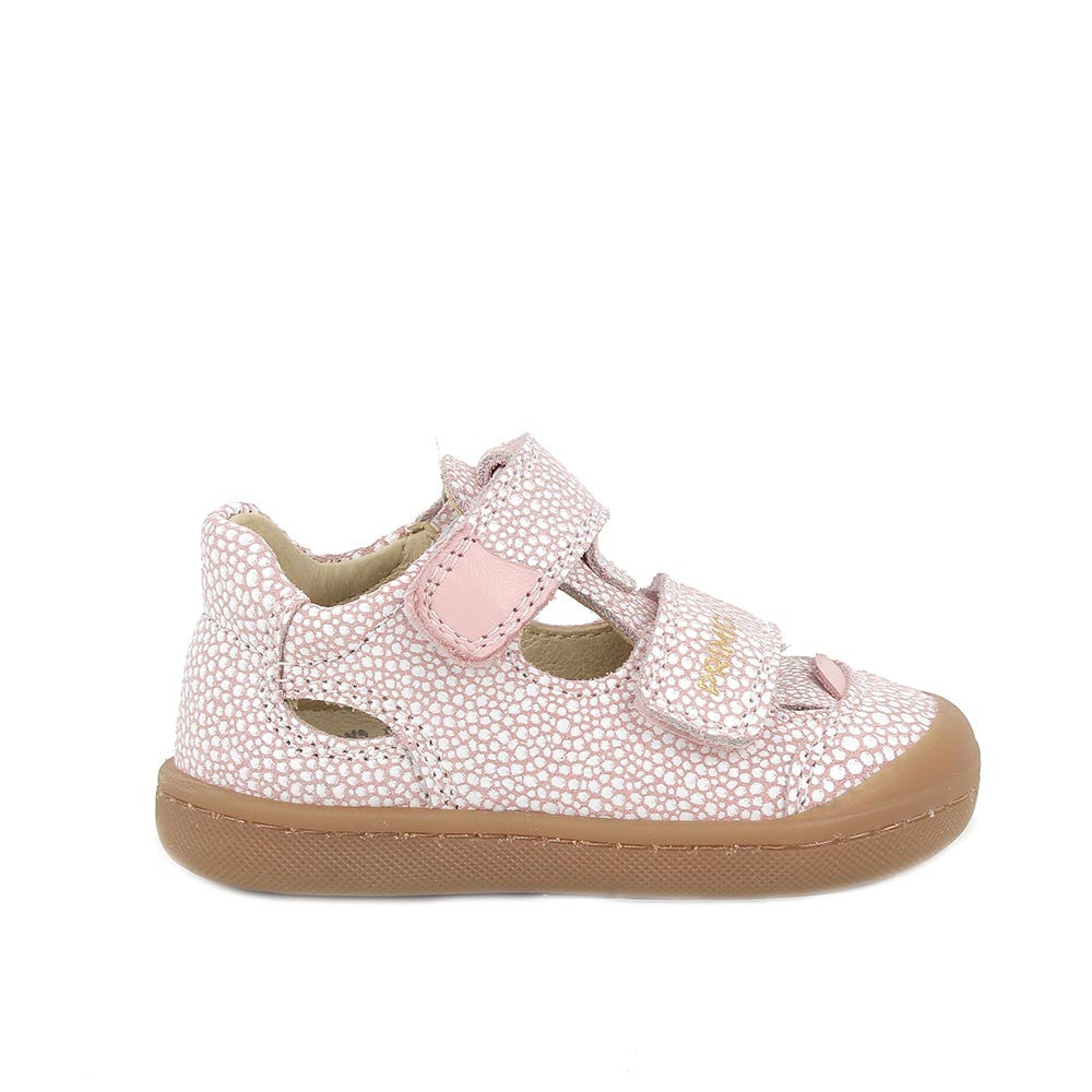 Primigi sandale fete piele Primii Pasi Barefoot 18-25 Rosa e Bianco