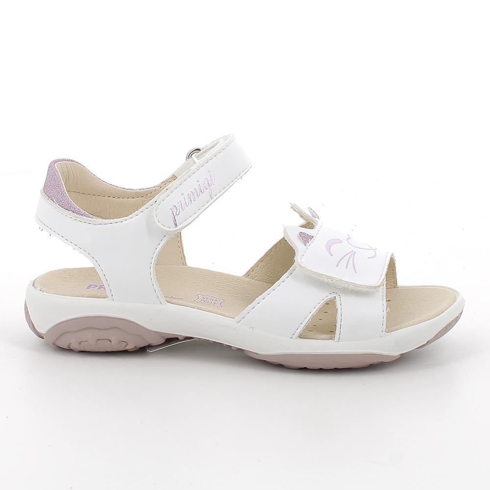 Primigi sandale fete 26-33 Napa bianco cu pisica Imagine secundară a produsului