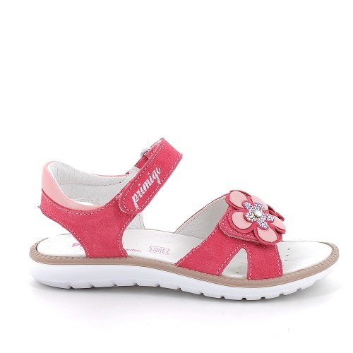 Primigi sandale fetite 31-35 Dark Red cu flori