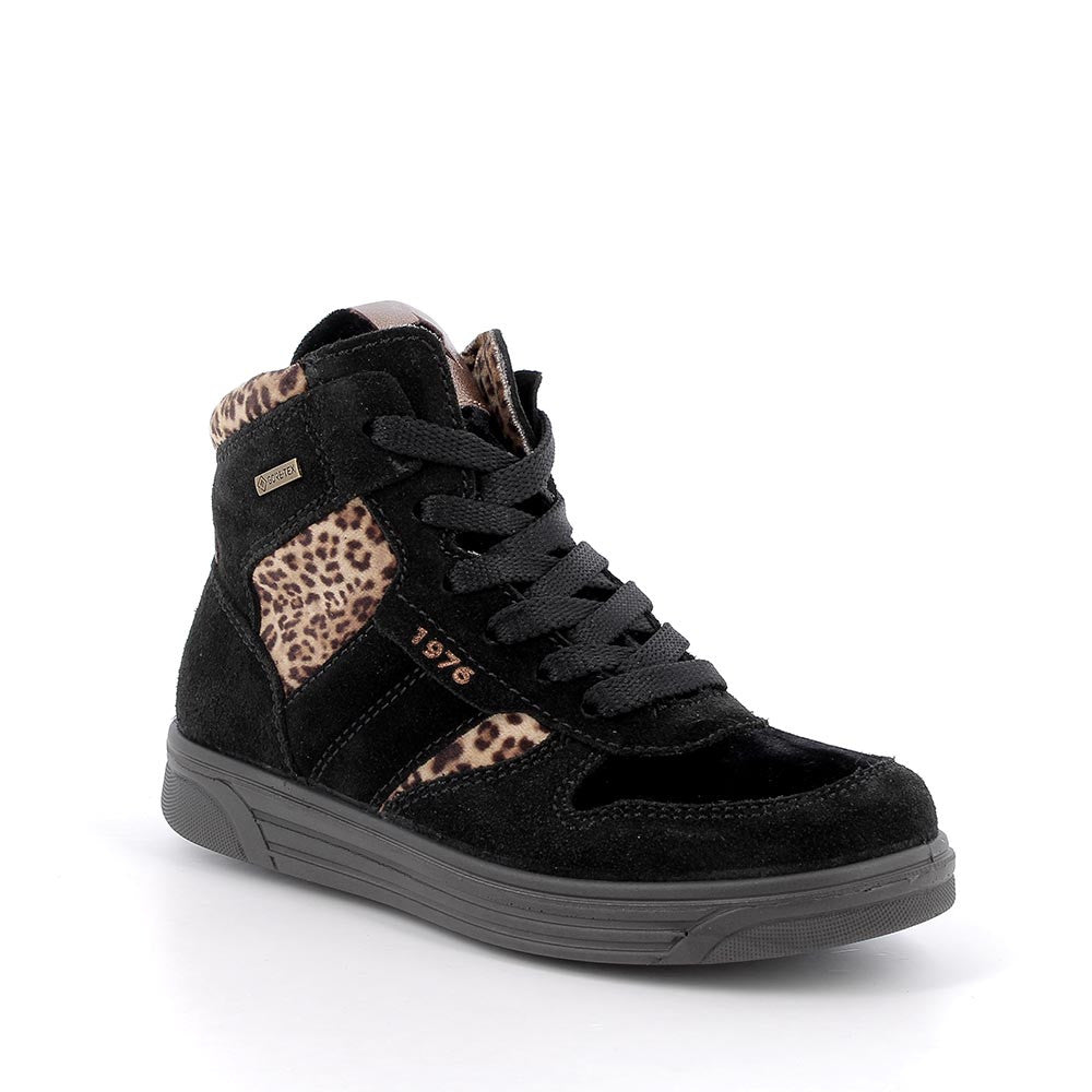 Primigi sneakers fete captusite cu fermoar GORE-TEX 31-35 Animal/Nero