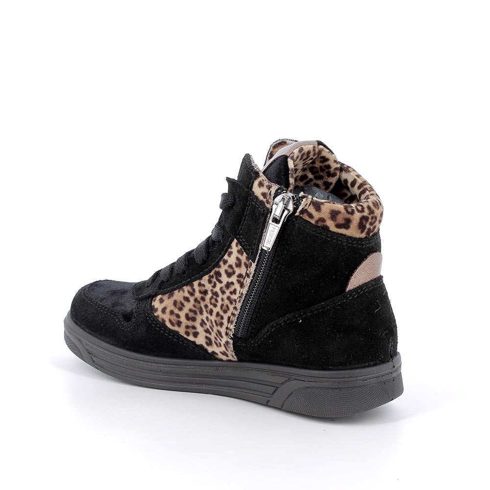 Primigi sneakers fete captusite cu fermoar GORE-TEX 31-35 Animal/Nero