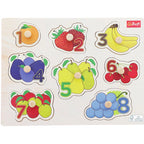 Trefl Wooden jucarie din lemn puzzle 18m+ Medium Fruits