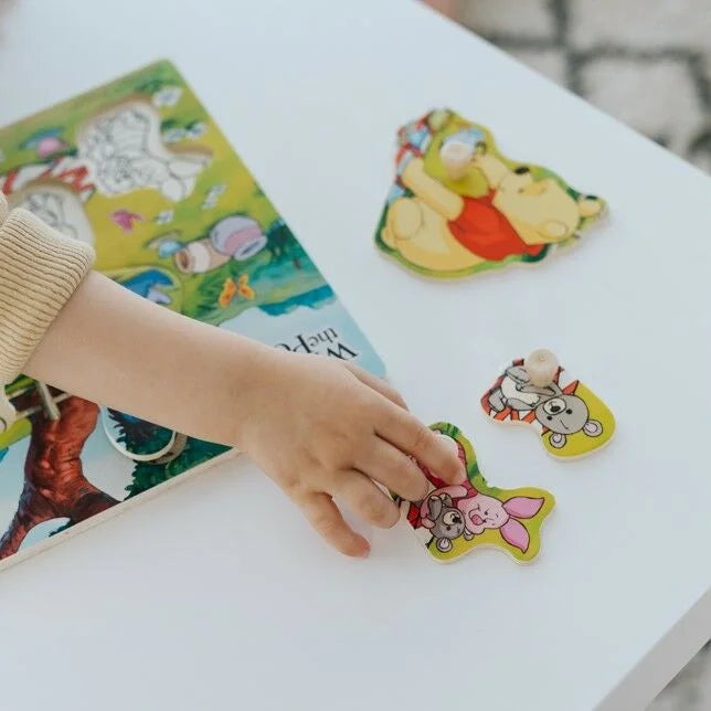 Trefl Wooden jucarie din lemn puzzle 18m+ Winnie The Pooh