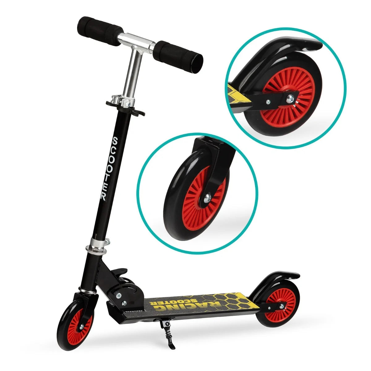 QKids trotineta copii aluminiu FLO 3 ani+ Black