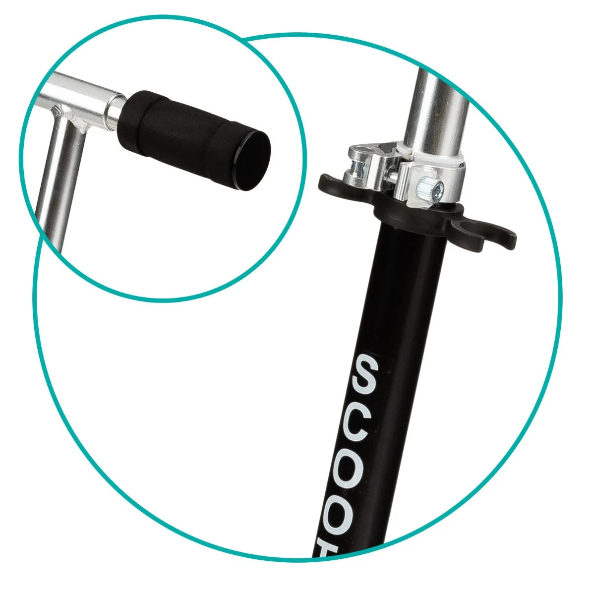 QKids trotineta copii aluminiu FLO 3 ani+ Black