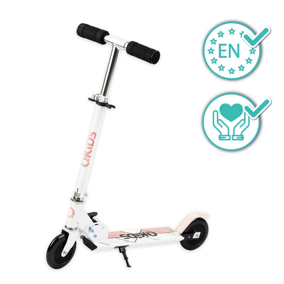 QKids trotineta copii aluminiu FLO 3 ani+ Pink Imagine principală a produsului