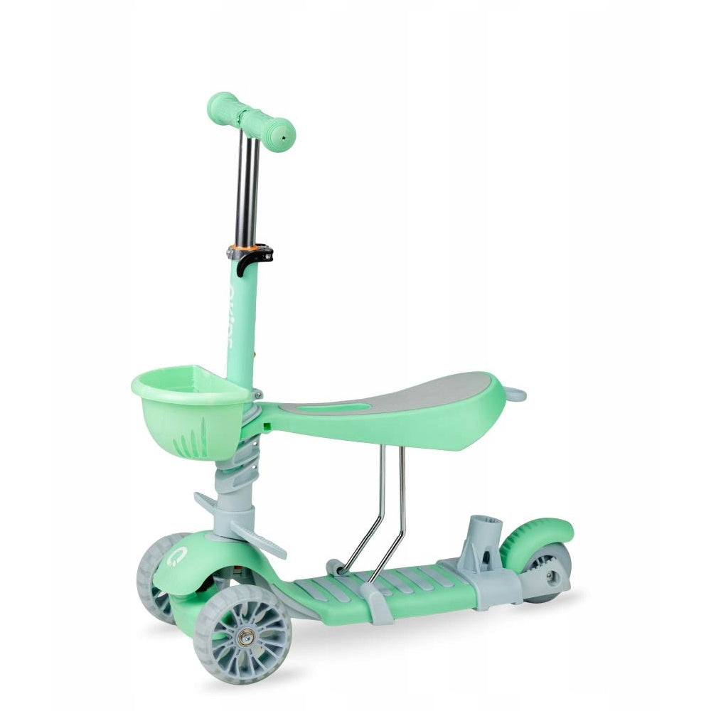 QKids trotineta 3in1 ILI cu 3 roti 12m+, Green Imagine secundară a produsului