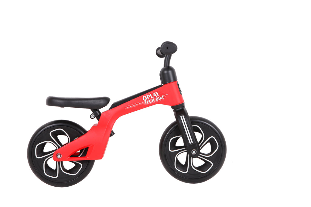 QPlay bicicleta de echilibru fara pedale 10" TECH 2-4 ani Red