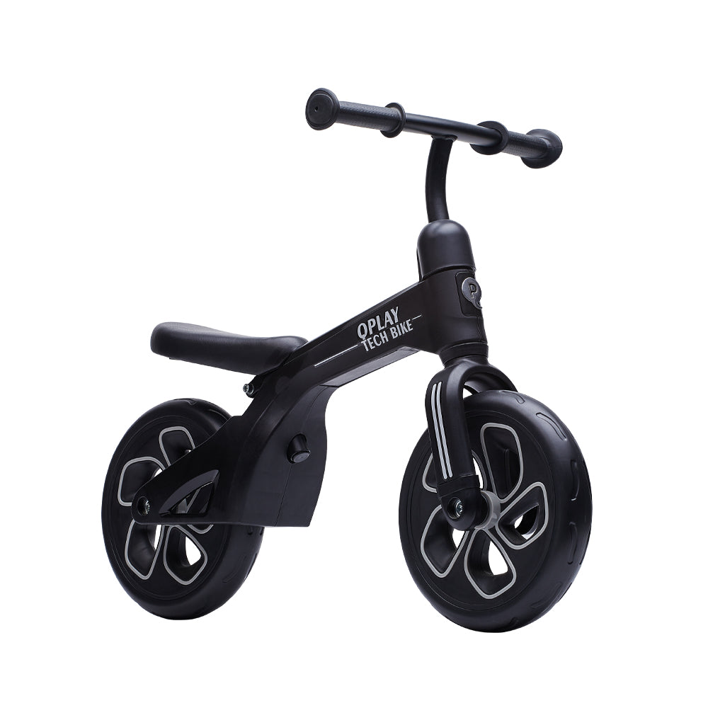 QPlay bicicleta de echilibru fara pedale 10" TECH 2-4 ani Black Imagine principală a produsului
