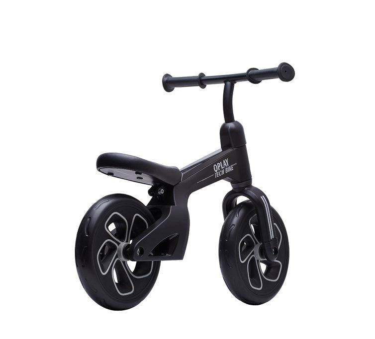 QPlay bicicleta de echilibru fara pedale 10" TECH 2-4 ani Black