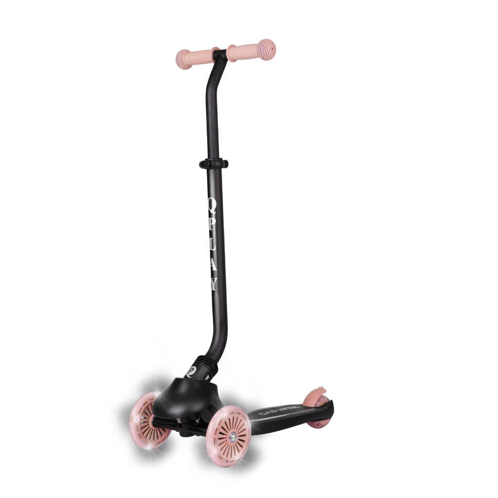 QPlay bicicleta si trotineta 2in1 Sema Evo LED 1-6 ani Coral Pink