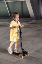 QPlay bicicleta si trotineta 2in1 Sema Evo LED 1-6 ani Coral Pink