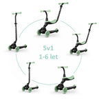 QPlay bicicleta si trotineta 2in1 Sema Evo LED 1-6 ani Jade Green