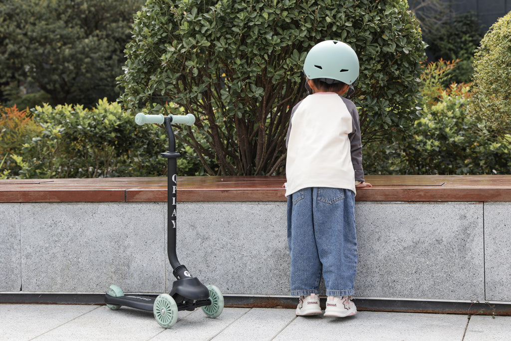 QPlay bicicleta si trotineta 2in1 Sema Evo LED 1-6 ani Jade Green