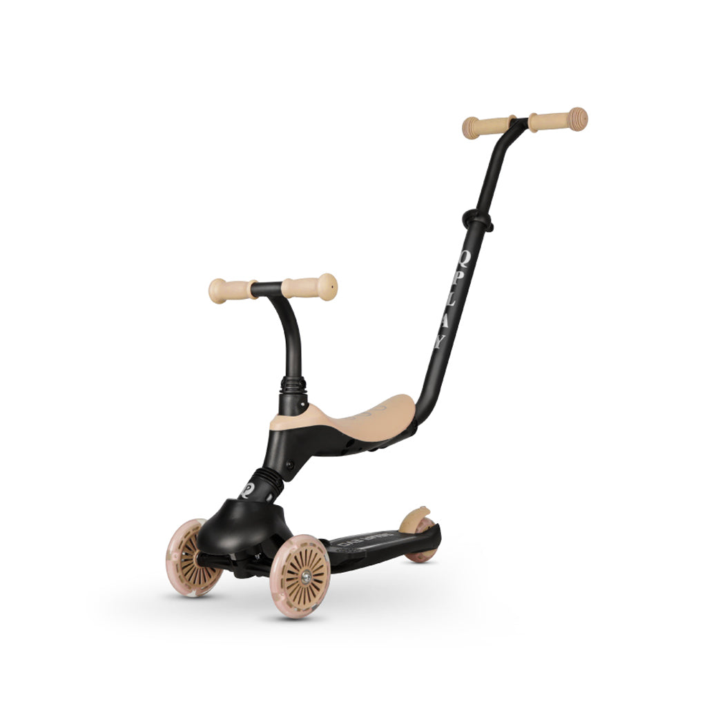 QPlay bicicleta si trotineta 2in1 Sema Evo LED 1-6 ani Khaki Imagine secundară a produsului
