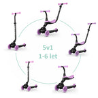 QPlay bicicleta si trotineta 2in1 Sema Evo LED 1-6 ani Violet