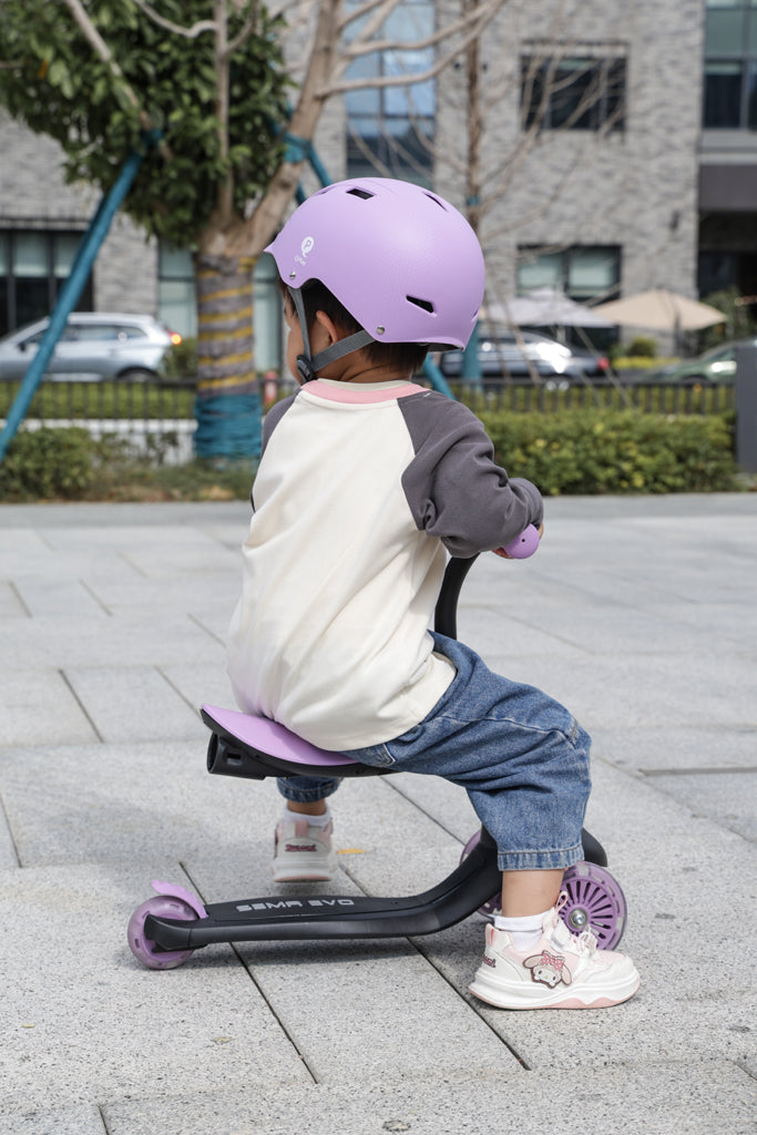 QPlay bicicleta si trotineta 2in1 Sema Evo LED 1-6 ani Violet