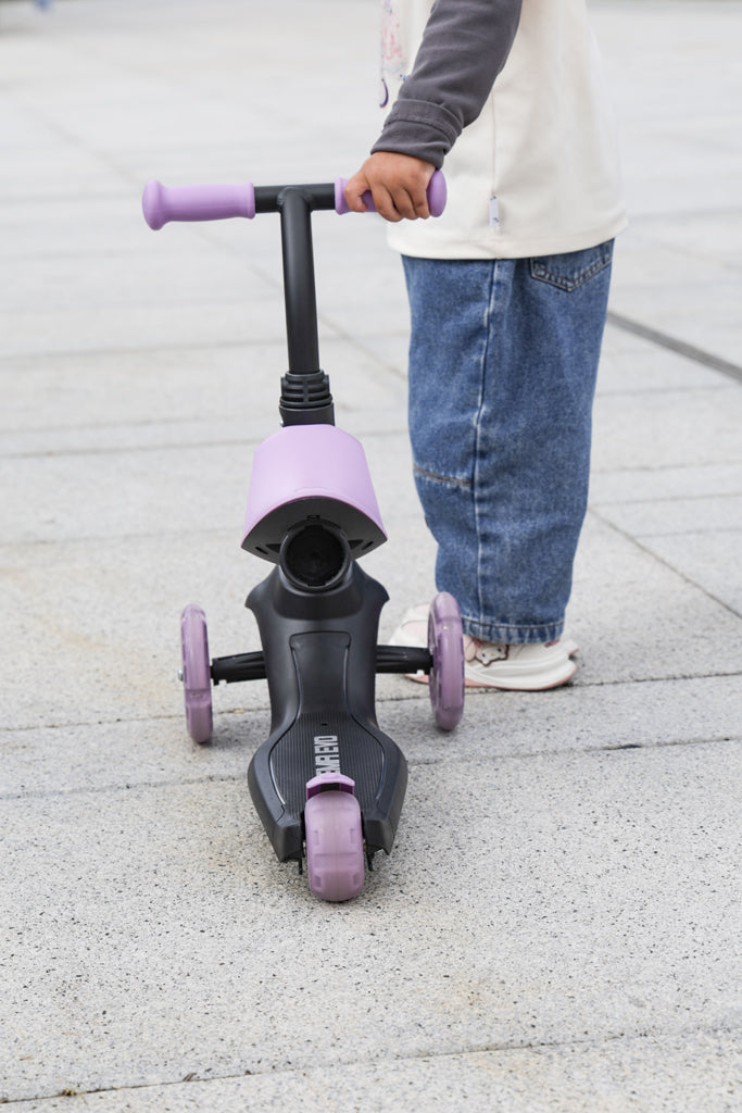QPlay bicicleta si trotineta 2in1 Sema Evo LED 1-6 ani Violet