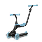 QPlay bicicleta si trotineta 2in1 Sema Evo LED 1-6 ani Sky Blue
