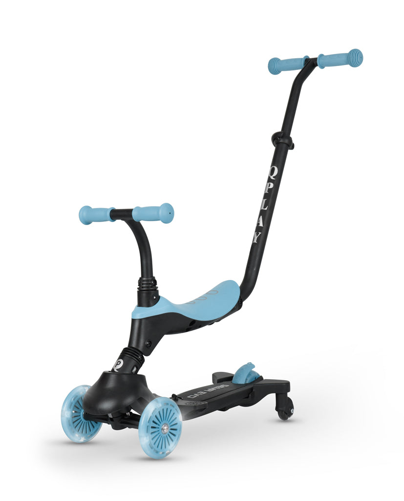 QPlay bicicleta si trotineta 2in1 Sema Evo LED 1-6 ani Sky Blue Imagine secundară a produsului