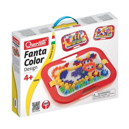 Quercetti joc tip mozaic cu 300 piese Fantacolor Design Mix 3ani+