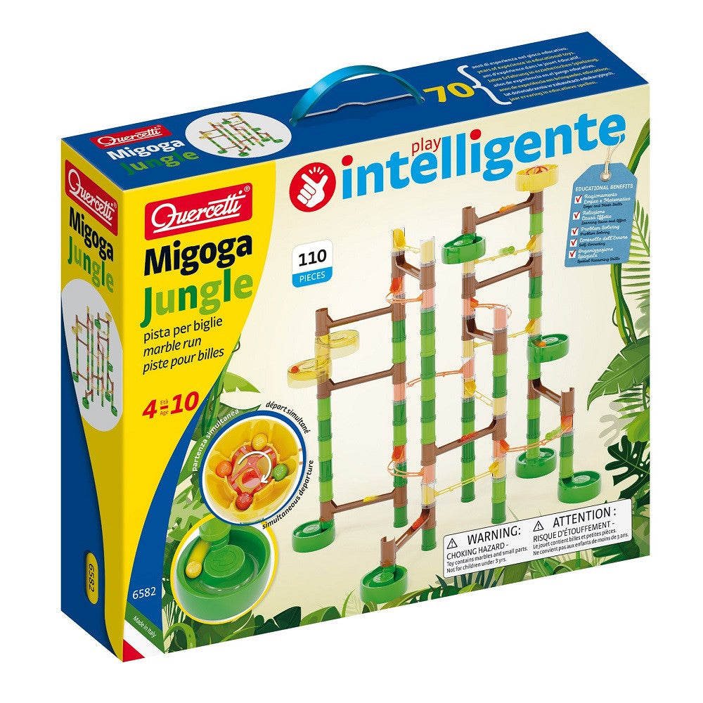 Quercetti Play Intelligente Migoga Jungle Marble Run Super 4-10 ani Imagine principală a produsului