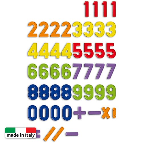 Quercetti Set 48 cifre magnetice pentru 4ani+