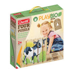Quercetti Four Puzzle Bio 2 ani+, Animale Ferma Q80712 01