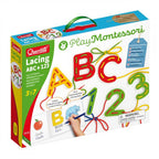 Quercetti joc cu sireturi Lacing pentru 3-7 ani Montessori 01