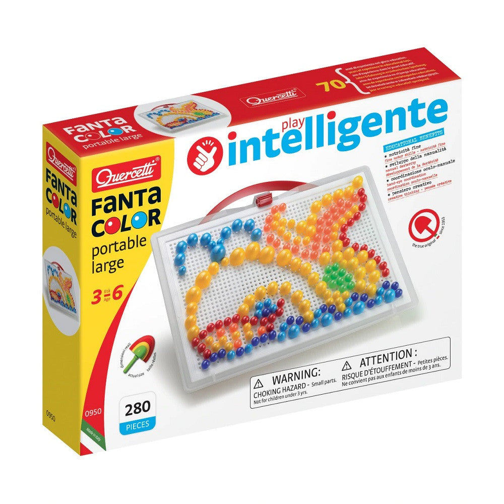 Quercetti joc Fanta Color Portabil Large 280 piese, 3-6 ani 01