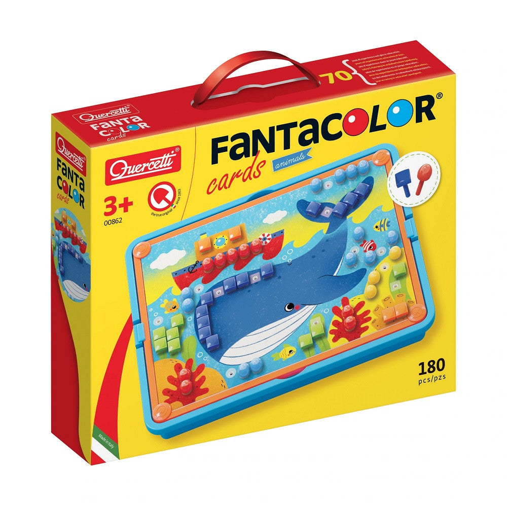 Quercetti joc mozaic Fanta Color Cards Animale 3 ani+ Q0862 01 Imagine principală a produsului