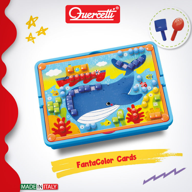 Quercetti joc mozaic Fanta Color Cards Animale 3 ani+ Q0862 04