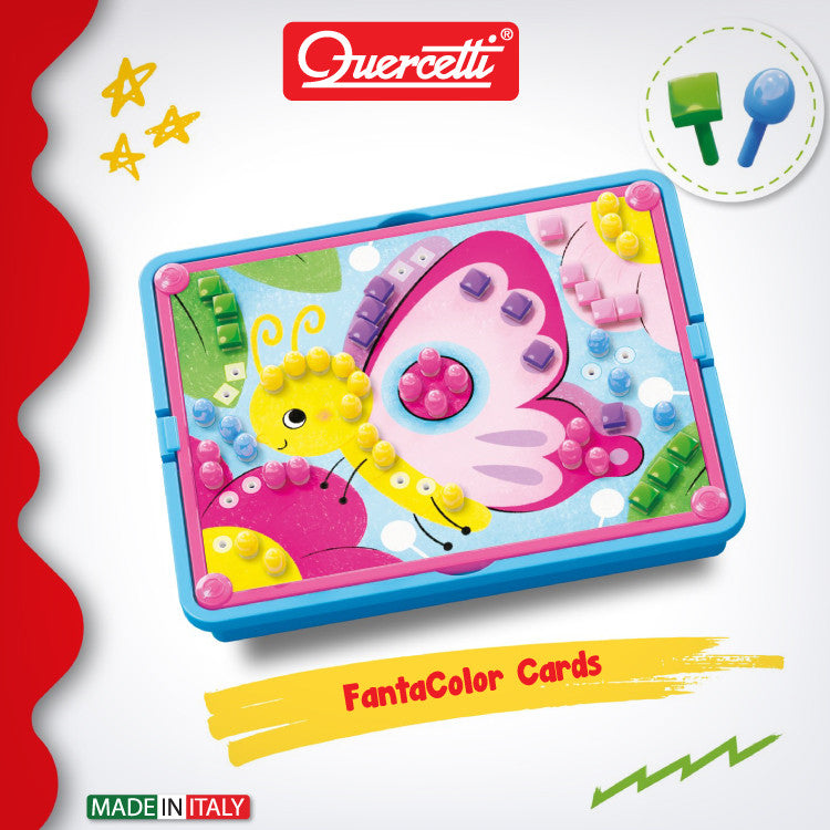 Quercetti joc mozaic Fanta Color Cards Natura 3 ani+ Q0861 04