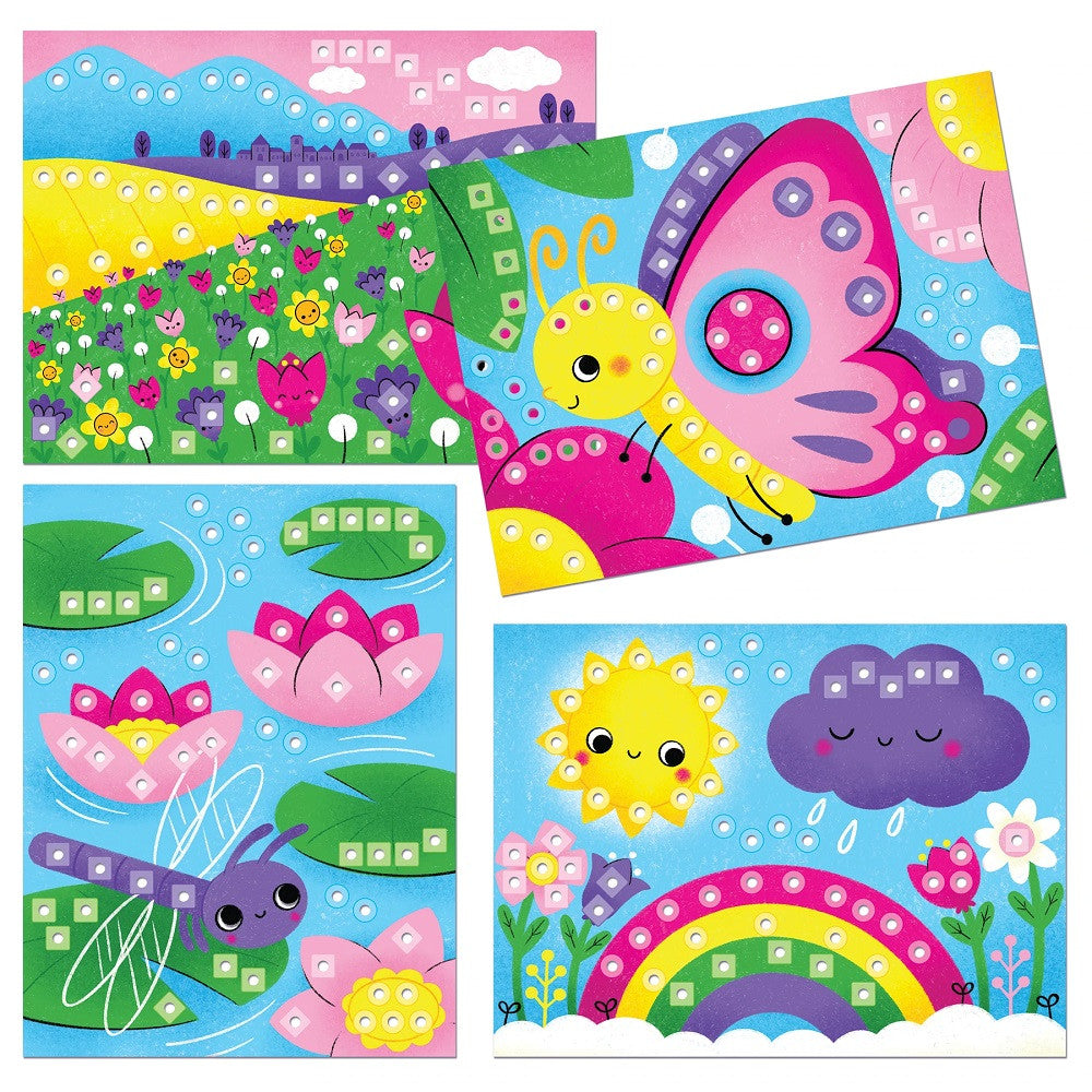 Quercetti joc mozaic Fanta Color Cards Natura 3 ani+ Q0861 05