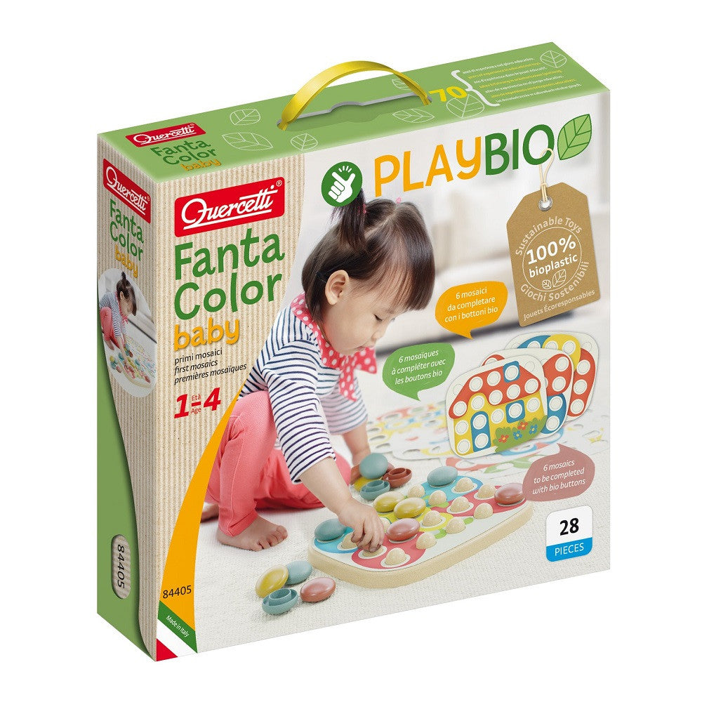 Quercetti joc Play Bio 1-4 ani, Fanta Color Baby Q84405 01