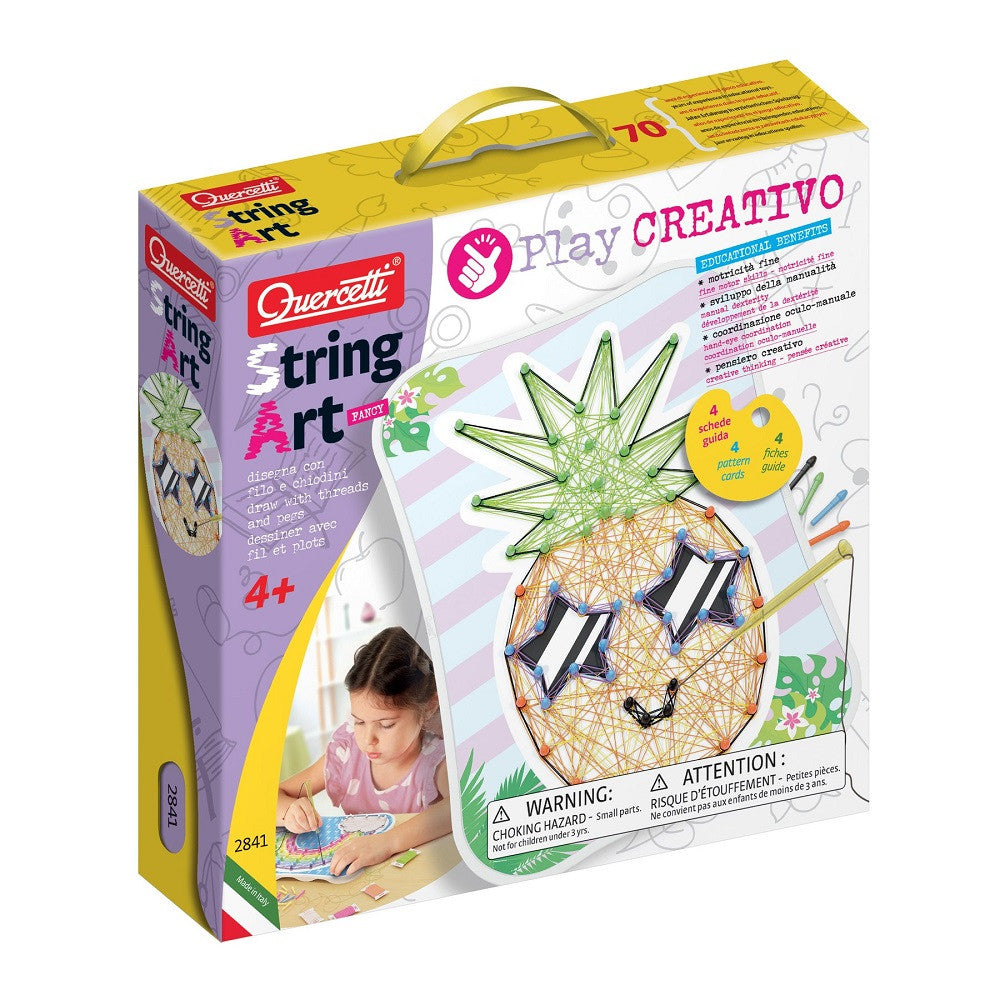 Quercetti joc Play Creativo 4 ani+, String Art Fancy Q2841 01