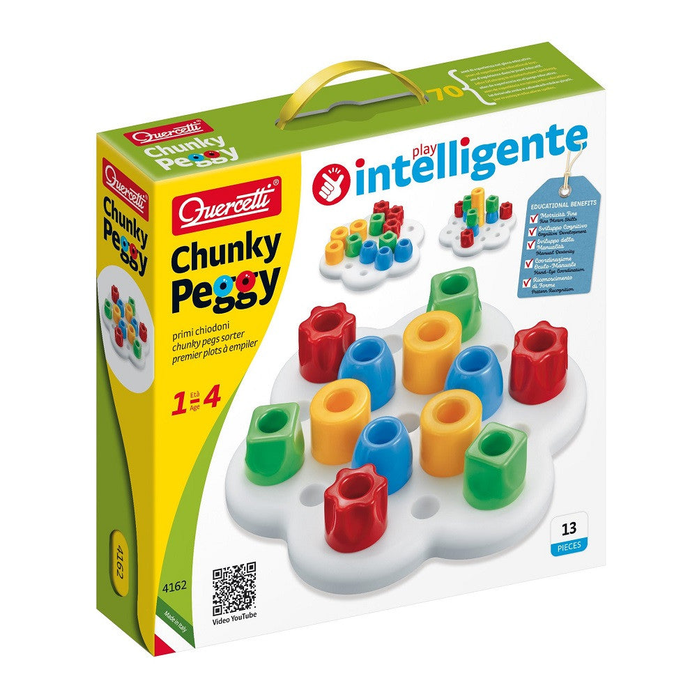 Quercetti joc Play Intelligente 1-4 ani, Chunky Peggy 01