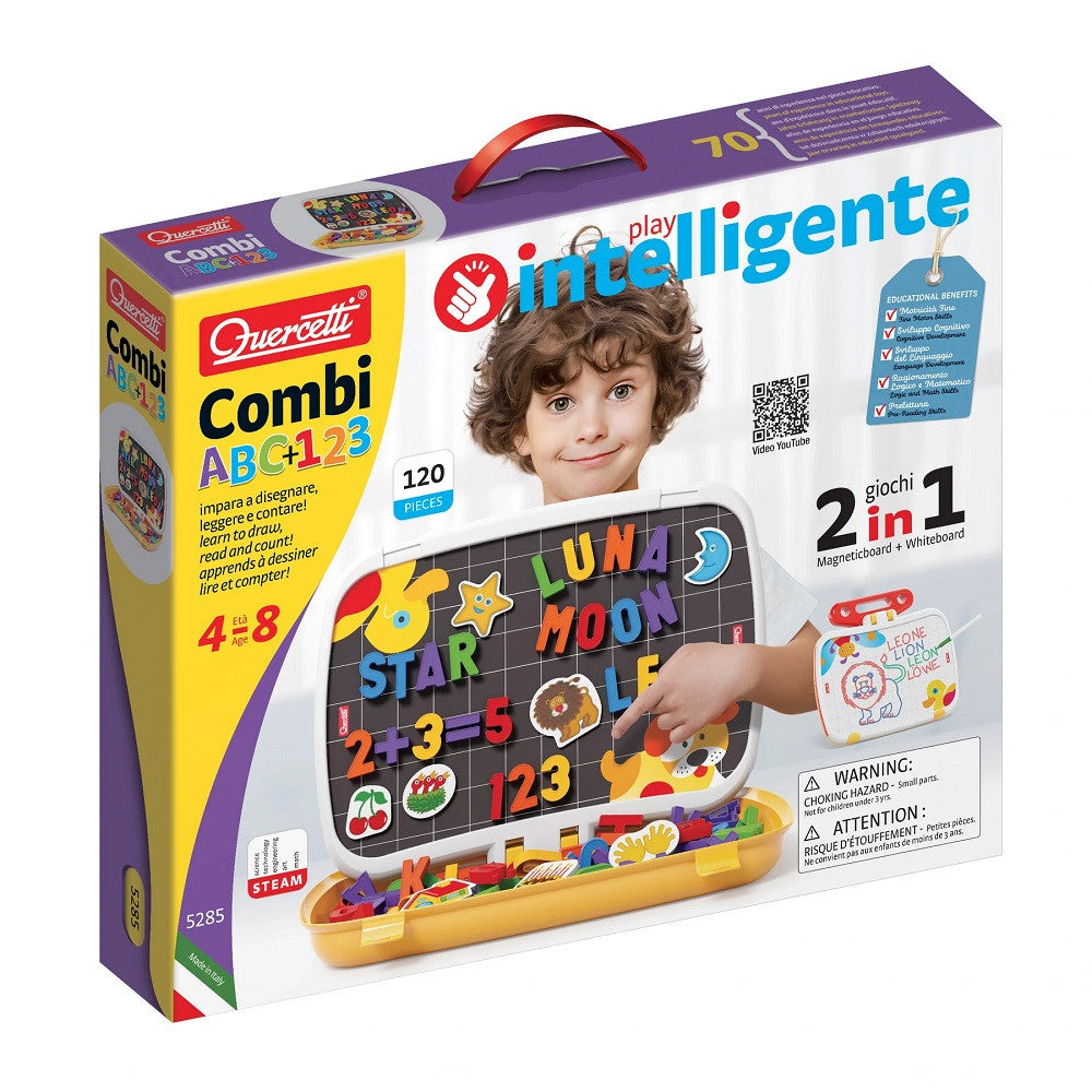 Quercetti joc Play Intelligente Combi ABC+123 4-8 ani 01 Imagine principală a produsului